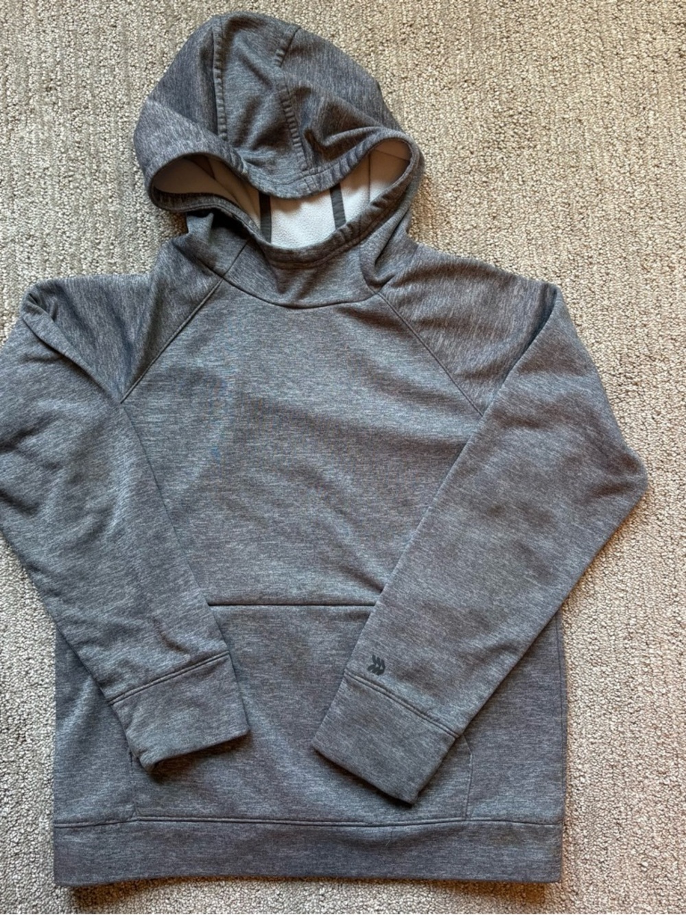 Boys All in Motion Tech Fleece Grey Sports Hoodie Large 10/12